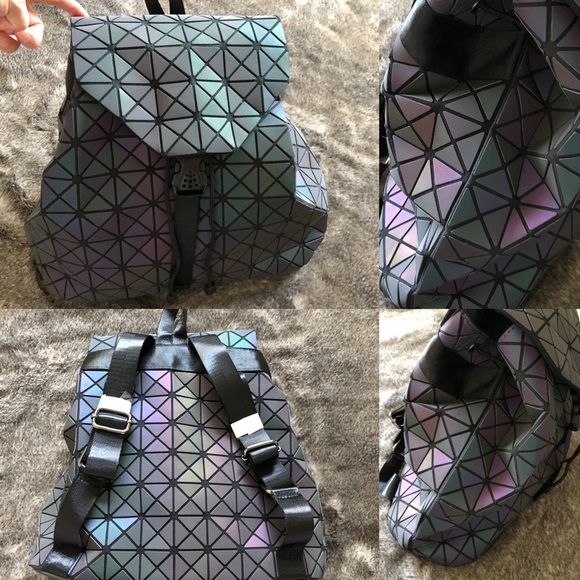 Holographic backpack matte. New, never used. main image 7